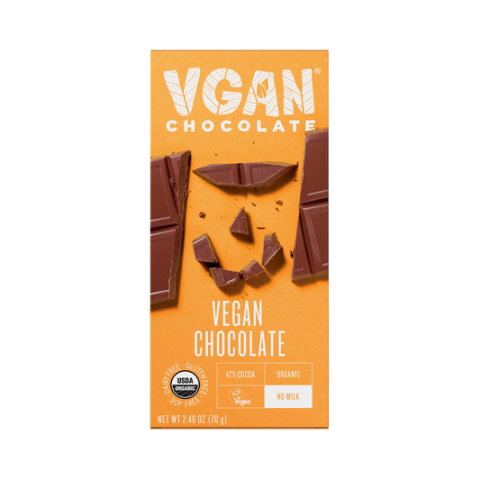 VGAN Chocolate Bar Vegan Milk Chocolate Flavor Front