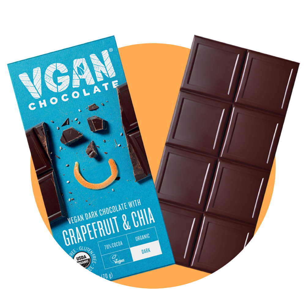 Vegan Dark Chocolate with Grapefruit & Chia