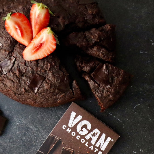 VGAN Fudgy Chocolate Cake Recipe